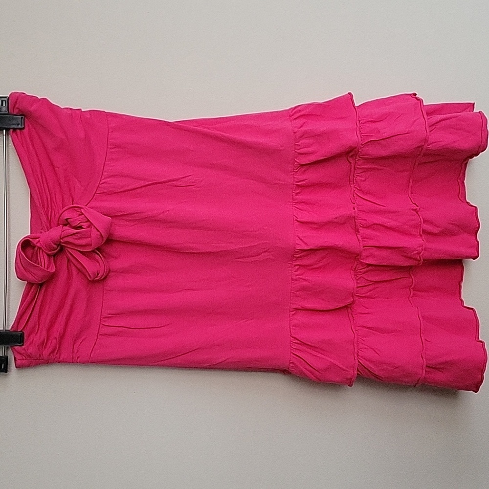 Express Pink Mini Ruffled Halter Neck Dress Size XS - Picture 2 of 6